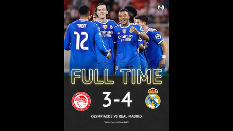 Olympiacos Vs Real Madrid game highlights