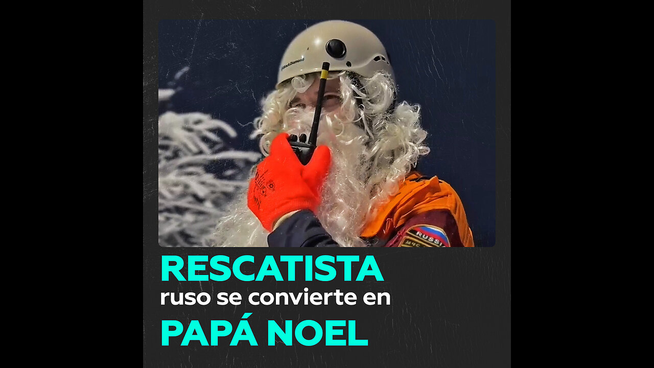 El Ministerio ruso de Emergencias envía a su propio Papá Noel a repartir regalos