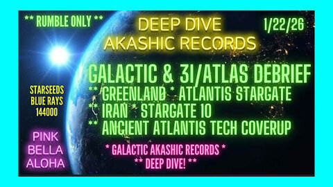 GREENLAND Atlantis STARGATE * Time Travel * GOLDEN Dome * 3IATLAS & GALACTIC Intel