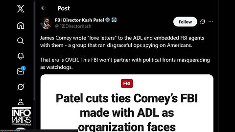 ADL Begs For A Phone Call With Kash Patel After FBI Cuts Ties