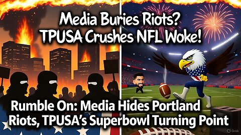 Rumble On: Media Hides Portland Riots, TPUSA's Superbowl Turning Point - Ep. 265, 10/10/25 #MACA