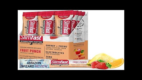 Hydration Packets SlimFast Intermittent Fasting Electrolytes Energy Powder Drink Mix Review