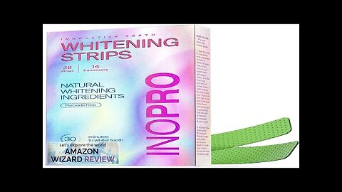 InoPro Teeth Whitening Strips 14 Treatments - Peroxide Free - Whitening Without Review