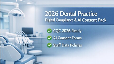 🚀 UK Dental Practices, get CQC 2026 Ready! Our new DentalCompli Full Compliance Pack is LIVE! ✨