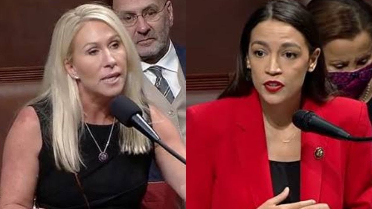 Marjorie Taylor Greene HUMILIATES Ocasio Cortez in HEATED Clash in Congress!