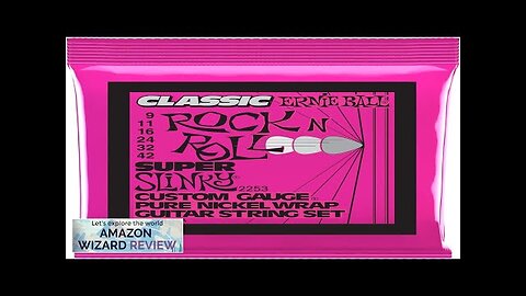 Ernie Ball Super Slinky Classic Pure Nickel Electric Guitar Strings 9-42 Gauge Review