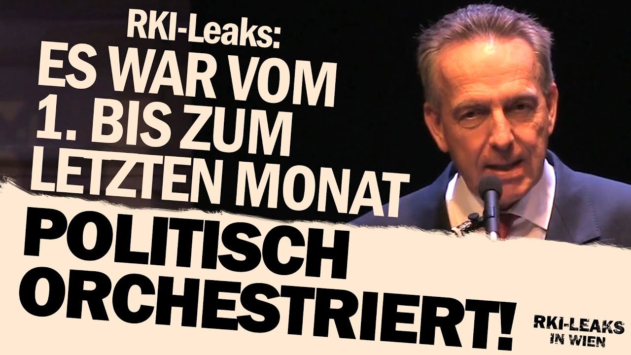 " POLITISCHE INSTRUMENTALISIERUNG VON INSTITUTIONEN AM BEISPIEL DES R.K.I. " - Prof. Stefan Homburg