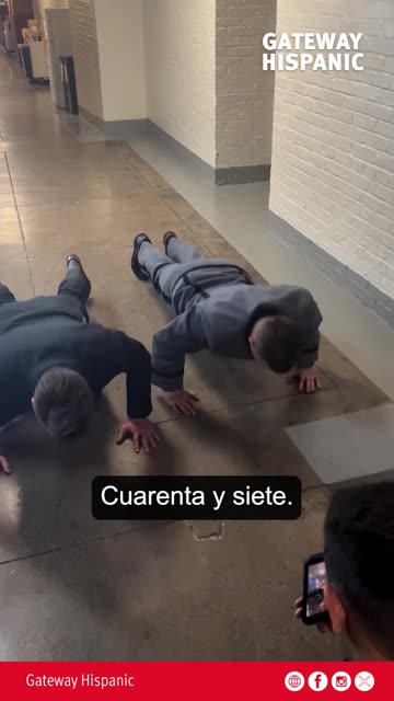 Josh Hawley did not expect to have a push-up challenge in the Senate, with the West Point cadets