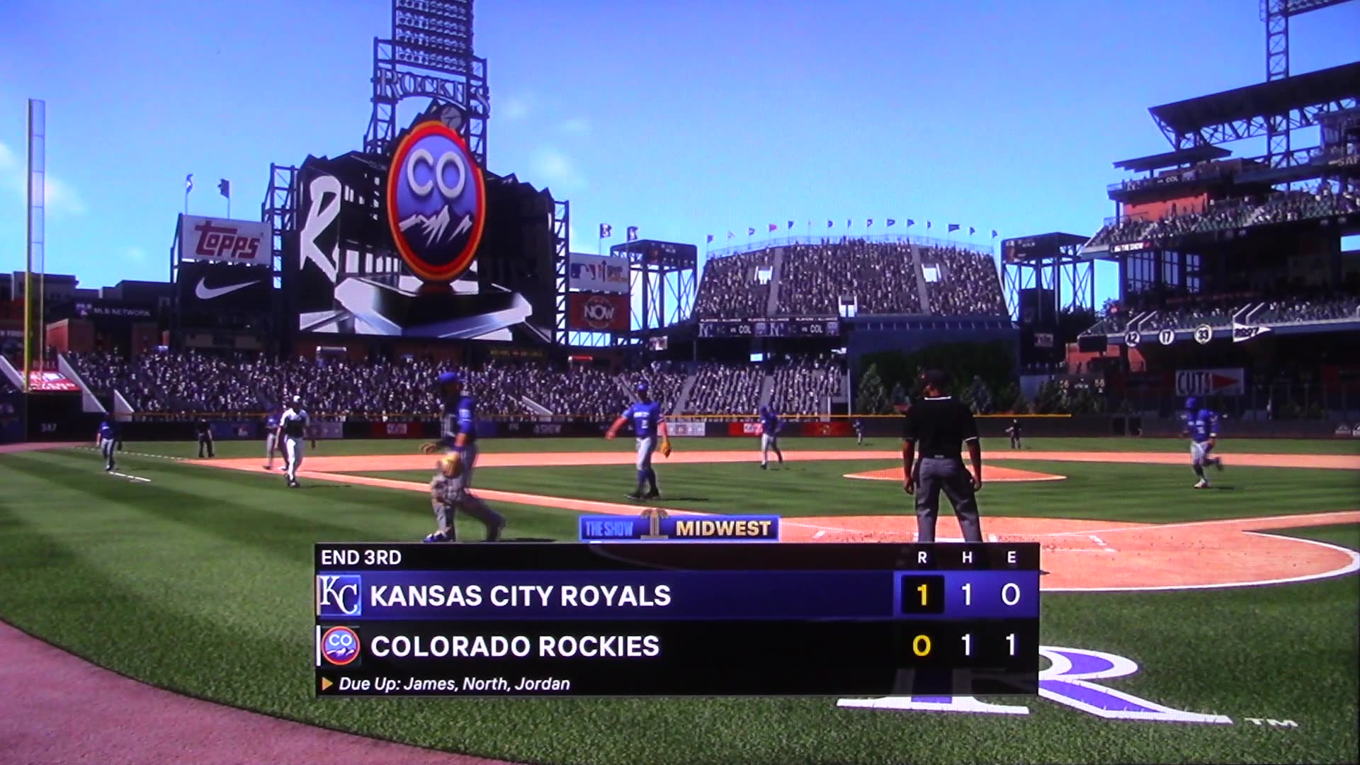 MLB The Show: Kansas City Royals vs Colorado Rockies (S23 G45)
