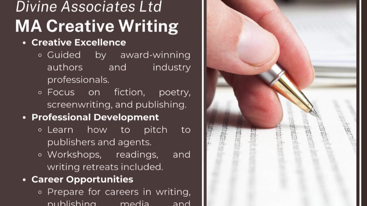 MA Creative Writing at University of Chichester – Powered by Divine Associates Ltd