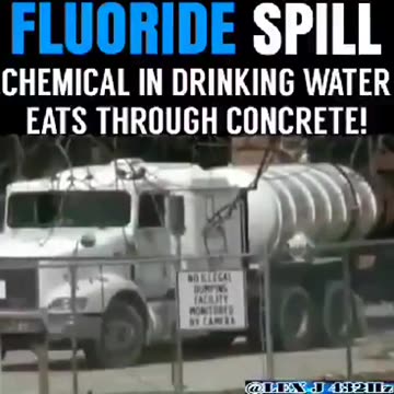 Fluoride eats through concrete