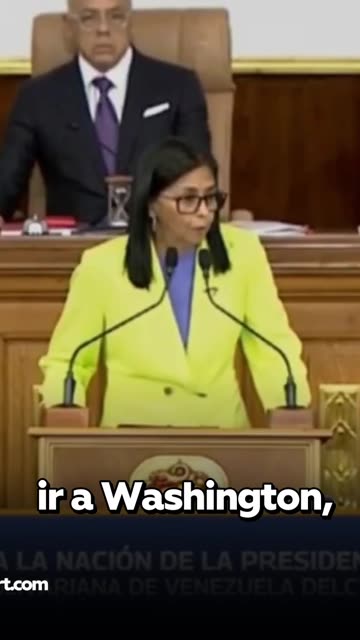 Delcy Rodríguez: "Si algún día me tocase ir a Washington, lo haré de pie, no arrastrada"