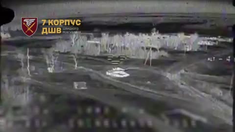 Ukrainian Drone Slams into Russian Tank 30km Away