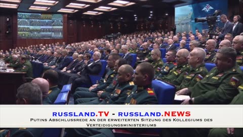 Putins Abschlussrede an der erweiterten Sitzung des Kollegiums des Verteidigungsministeriums