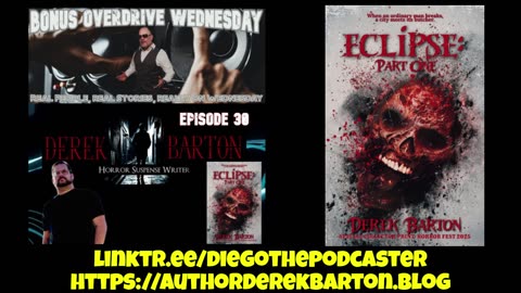 Bonus Overdrive Wednesday Episode 30: Horror Suspense Writer Derek Barton