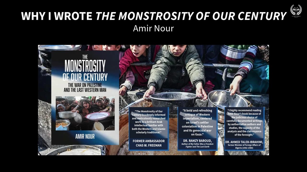 WHY I WROTE THE MONSTROSITY OF OUR CENTURY - Amir Nour
