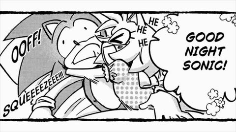 Sleeping togheter!? Sonamy comic