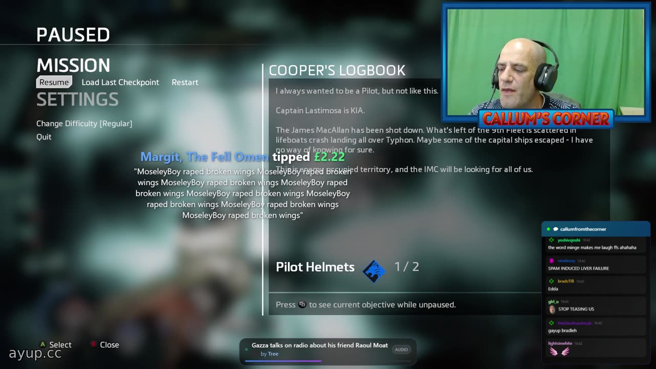 ayupcc - Callum's Corner - 17/11/25 - Magnificent Monday Streamage