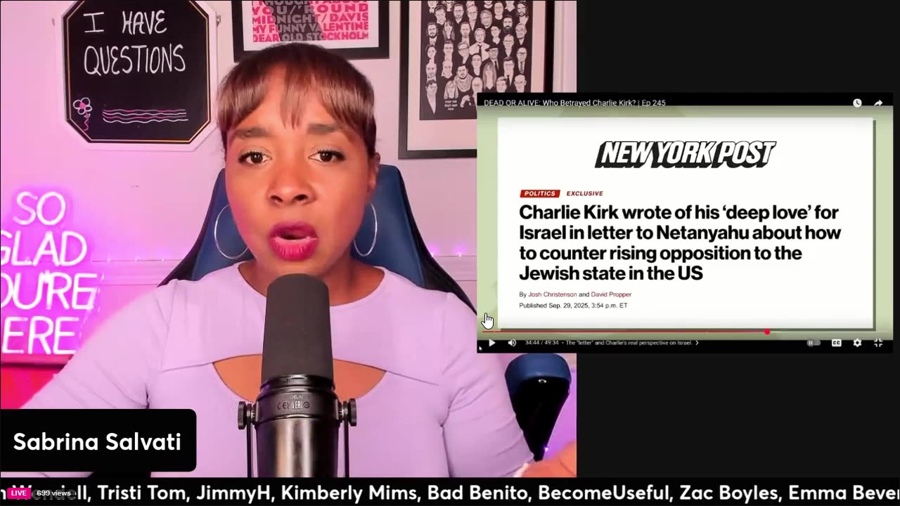 NICK FUENTES ON ERIKA KIRK (SABBY SABS SHOW)
