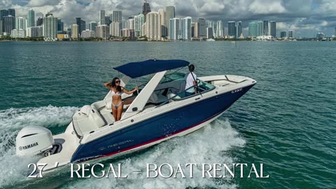 27' Regal - Boat Rental in Miami Beach, Florida 🛥️🏝️🌊🥳