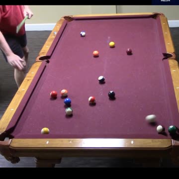 CORNER AND SIDE POCKETS 1 SHOT!