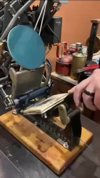 A printing press! It's about a hundred years old.