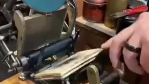 A printing press! It's about a hundred years old.
