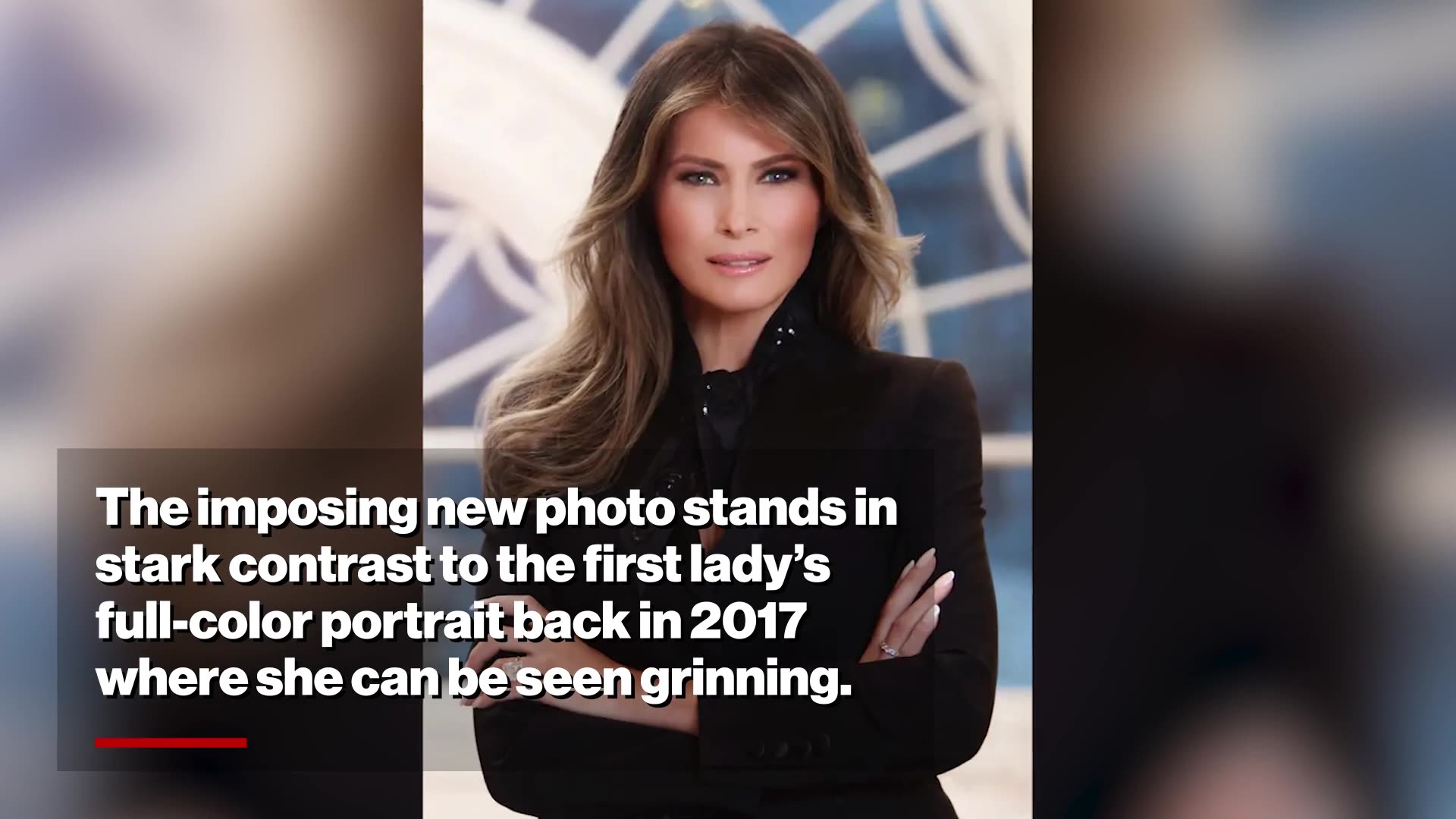 White House unveils first lady Melania Trump's official portrait