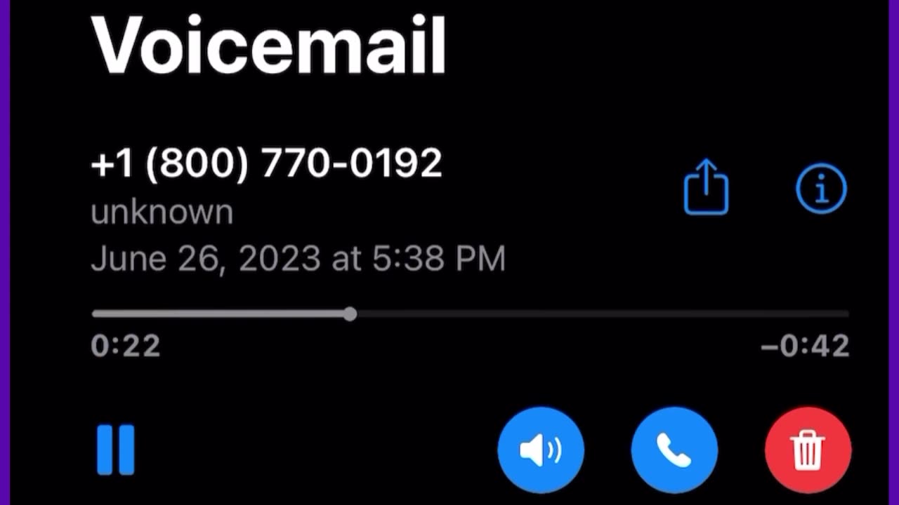 Voicemail - Cyraxx has been bonded out_ Stay alert, stay safe everyone_ (June 26, 2023)