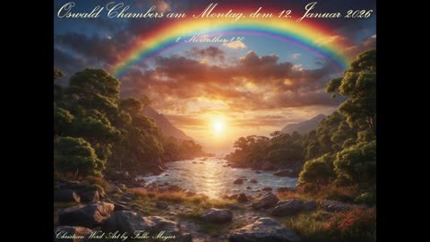 Oswald Chambers am Montag, dem 12. Januar 2026, zu 1. Korinther 1,30