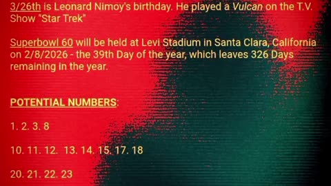 11/22/25 Powerball Decode/Potential Lottery Numbers. Read Description.