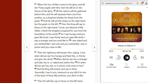 Matthew 25:31 we will ALL be judged on these things