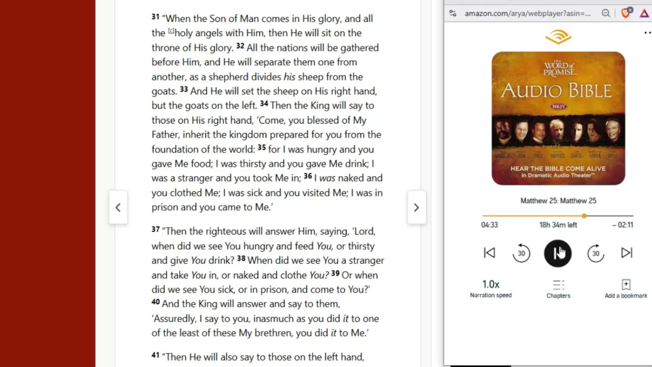 Matthew 25:31 we will ALL be judged on these things