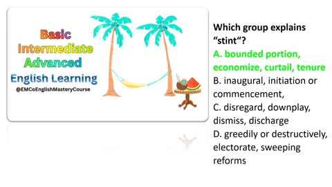 Advanced American English Quiz, Lesson 4; Part 2