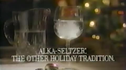 Alka Selzer Christmas TV Commercial from 1988