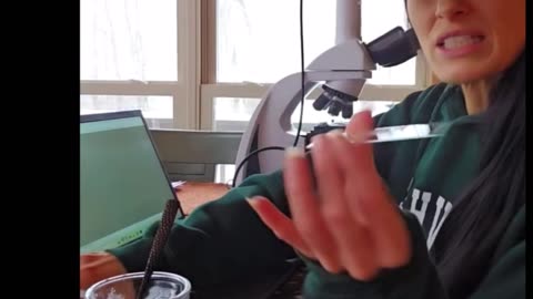 This snow is not normal! Thanks to my friend Tiffany's suggestion, I looked at some snow under my dark field microscope.