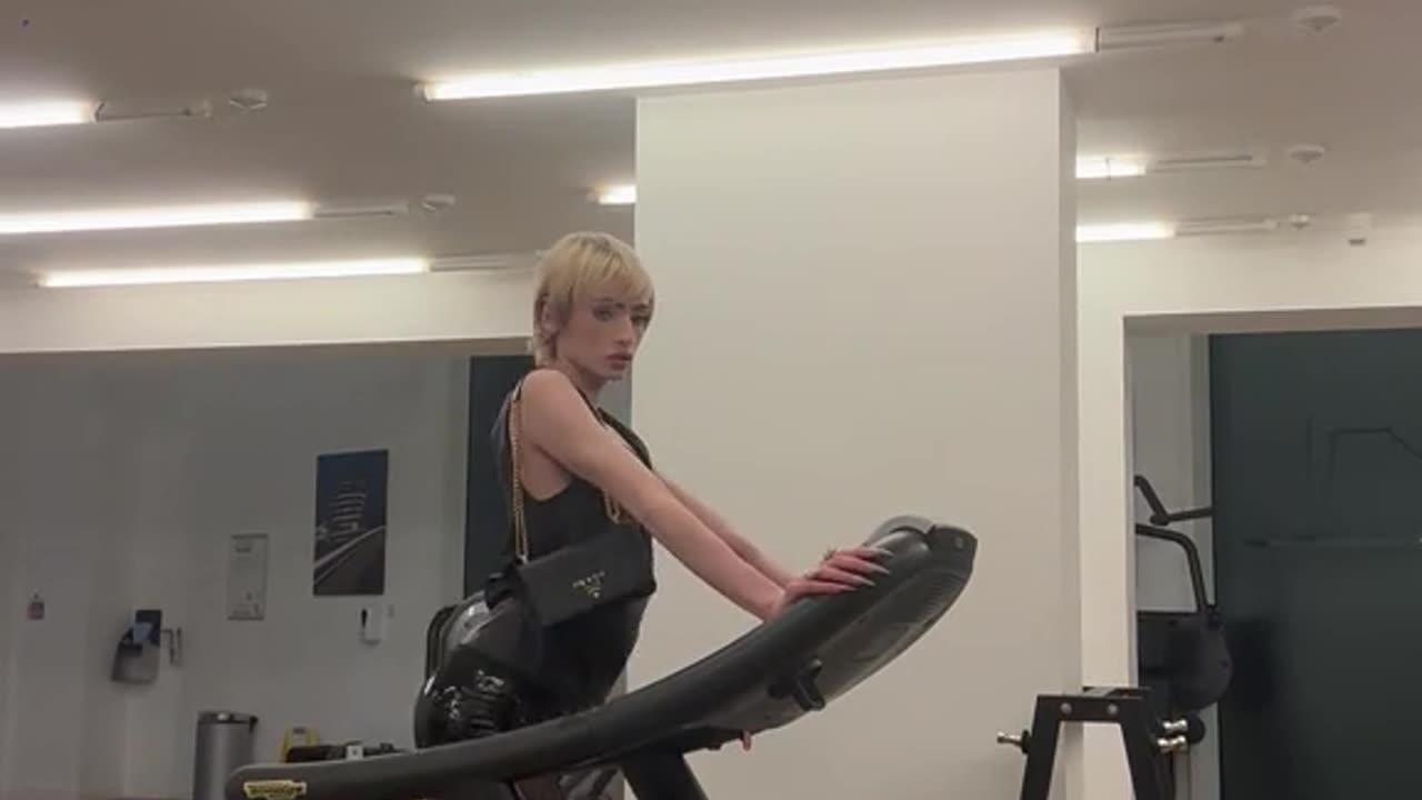 Workout with a tgirl