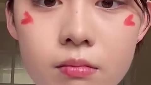 Incredible: viral douyin blush trend: yes or no? #koreanmakeup