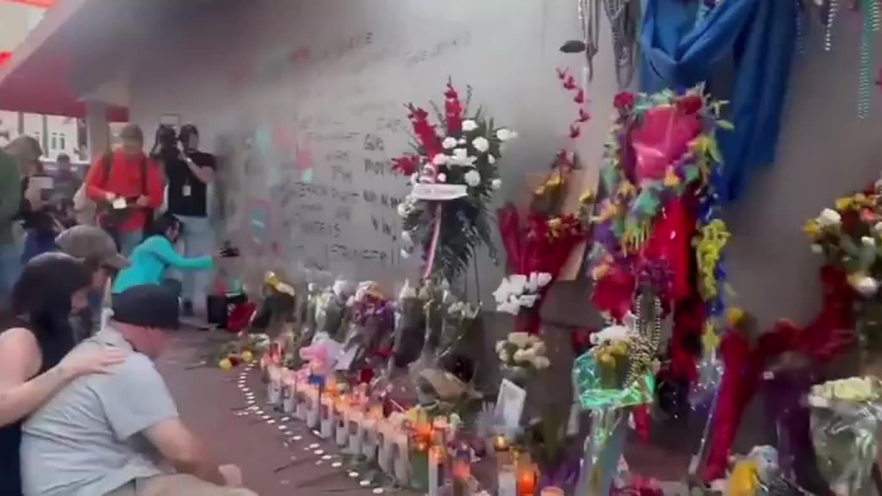 Some of the family members of the victims walked on Bourbon Street for the first time...