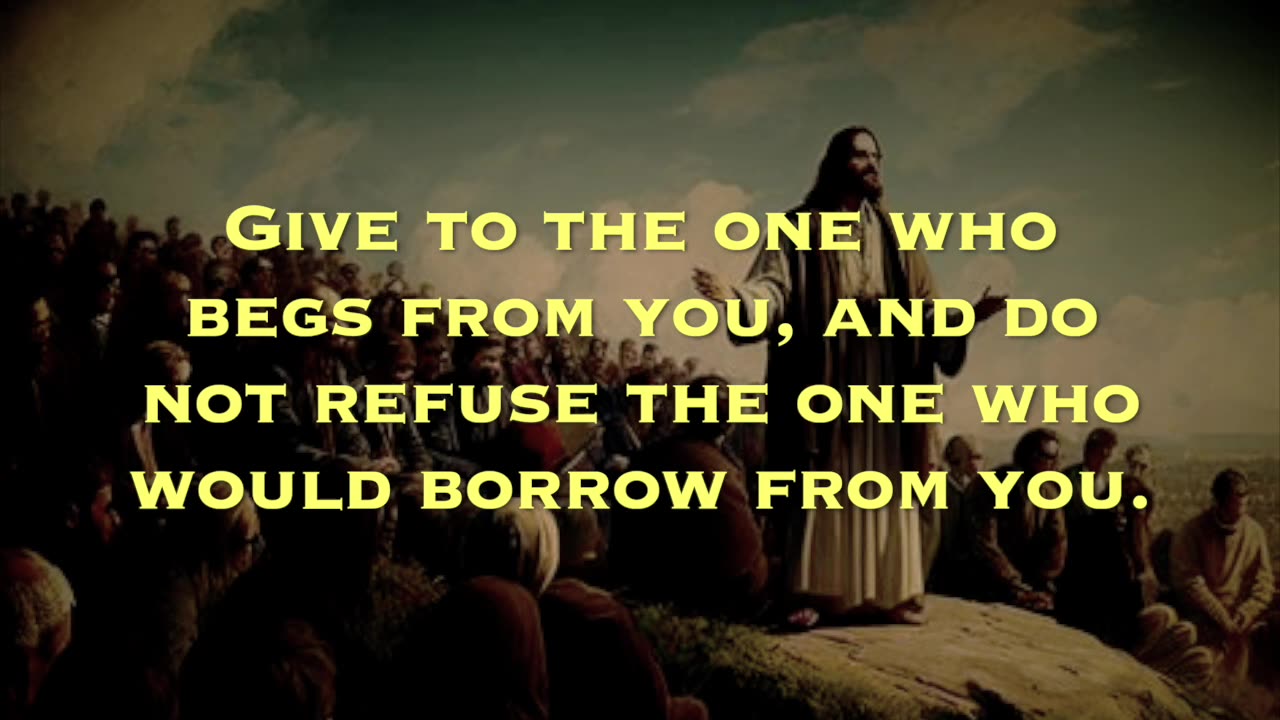 Sermon on the mount 5