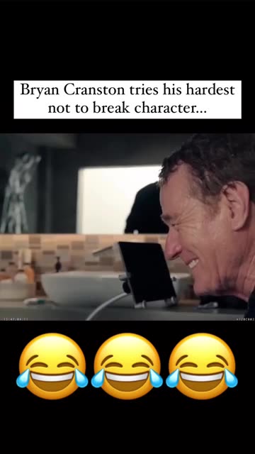 Bryan Cranston trying not to break character 😭