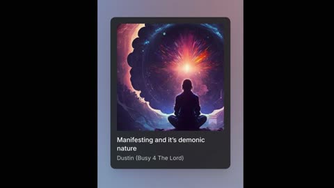 Manifesting and it’s Demonic Nature