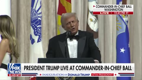 Trump celebrates US ‘strength and resilience’ at Commander-in-Chief Ball