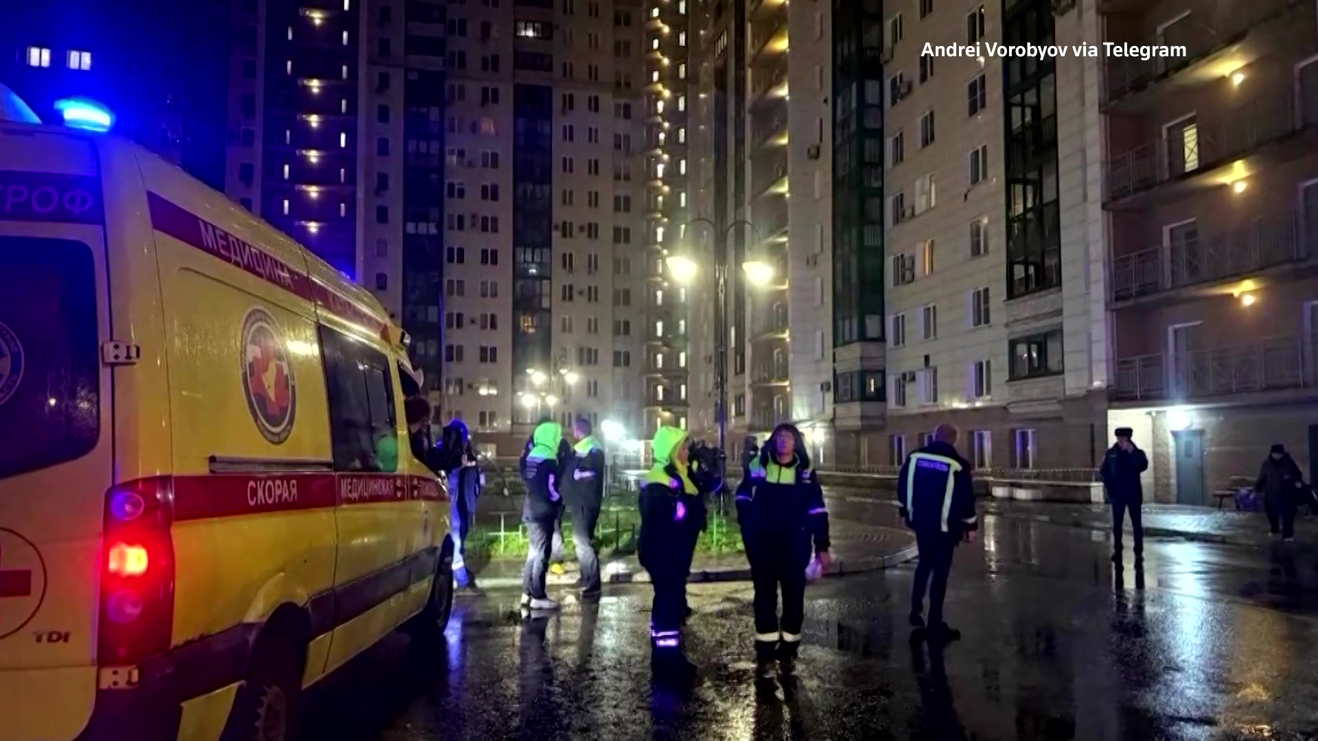 Five people injured in drone attack on Moscow region, governor says