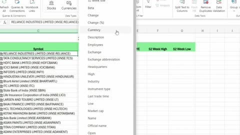 Excel Stocks: Get Market Data & Stock Details Easily!