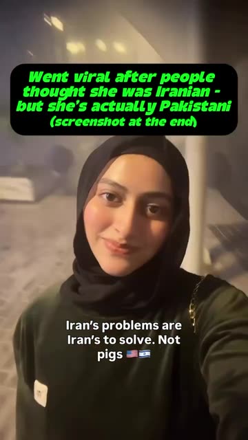 🔥 Pakistani Woman Pushing Propaganda Against Iran