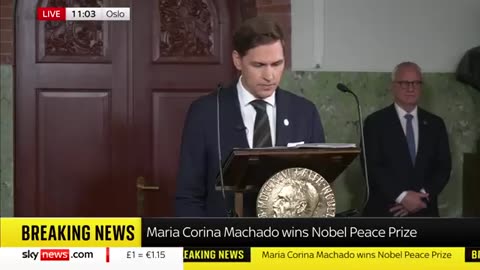 Maria Corina Machado, Venezuela's opposition leader, has won the Nobel Peace Prize