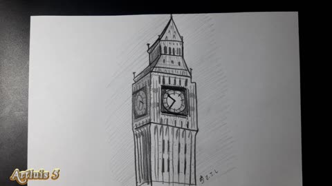 How to draw big ben