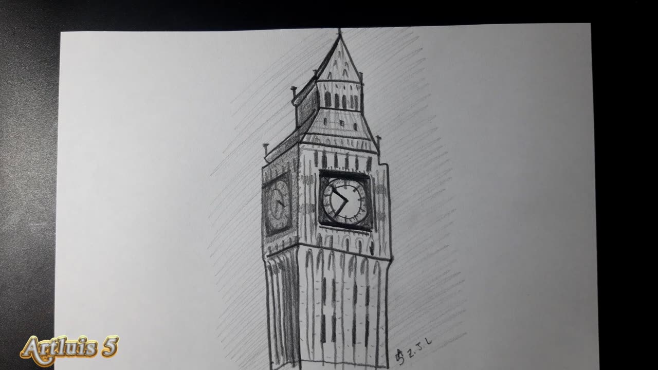 How to draw big ben