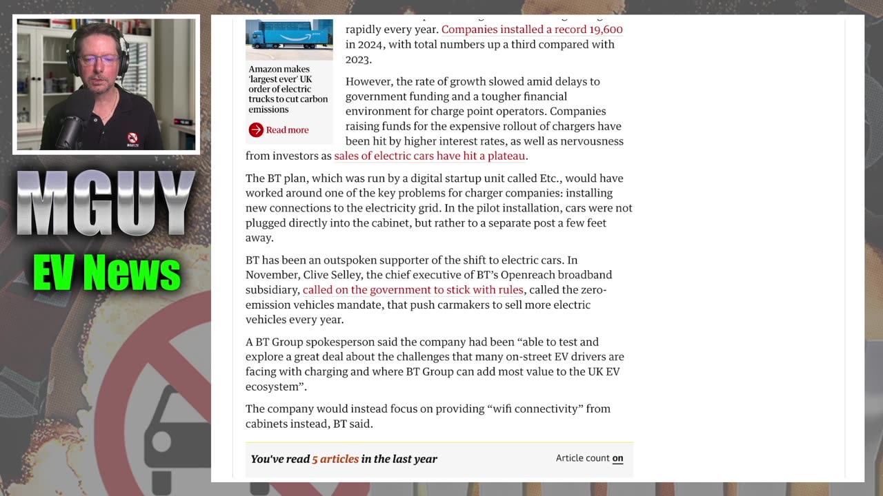 UK Plan for 60,000 EV chargers ABANDONED after just ONE! | MGUY EV News 19 January 2025